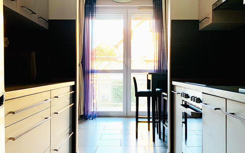 Küche und Essbereich